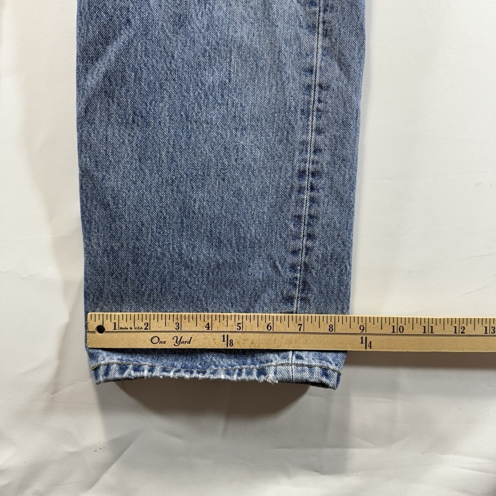 Levi's VTG Jeans Mens 35x30 Fits 33x27 Blue 501 Straight Button Fly 90s - Picture 9 of 16